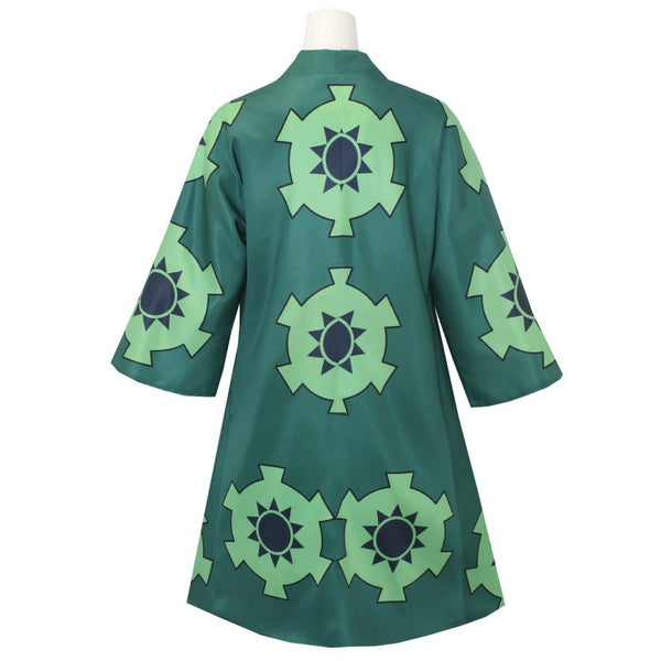 One Piece Wano Country Roronoa Zoro Kimono Robe Costume For Kids and Adults Halloween Carnival Cosplay Outfit