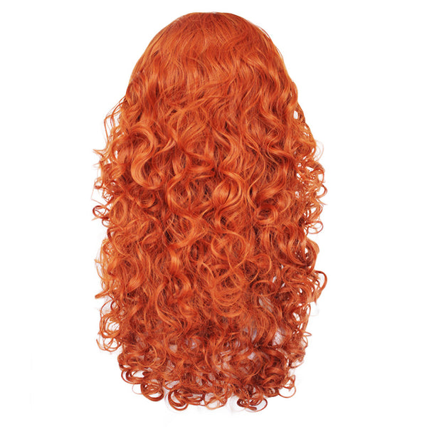 Ornage Princess Cosplay Wigs Long Curly Hair