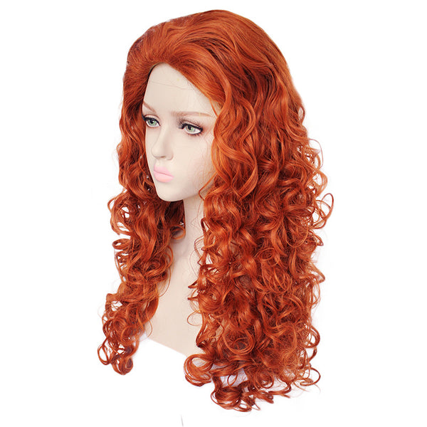 Ornage Princess Cosplay Wigs Long Curly Hair