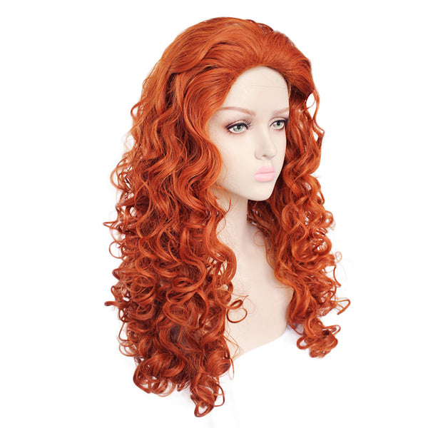 Ornage Princess Cosplay Wigs Long Curly Hair