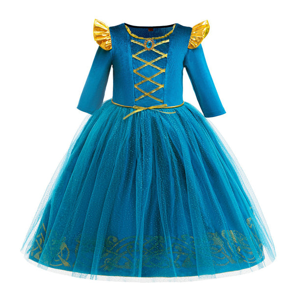 Princess Dress Costumes for Little Girls Dress Up Cosplay Fancy Halloween Carnival Christmas Party Birthday Outfit