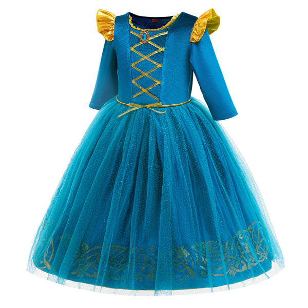 Princess Dress Costumes for Little Girls Dress Up Cosplay Fancy Halloween Carnival Christmas Party Birthday Outfit