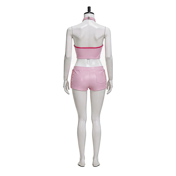 Princess Racing Suit Pink Peach Cosplay Casual Outfit Halloween Costume for Women Girls