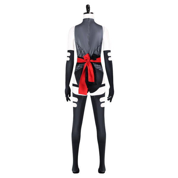 Purple Ninja Bodysuit Women's Metallic Psychic Warrior Cosplay Outfit