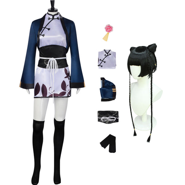 Ran-Mao Costume Dress Halloween Cosplay Outfit Full Set