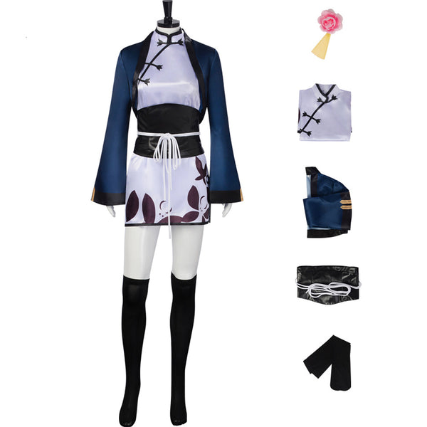 Ran-Mao Costume Dress Halloween Cosplay Outfit Full Set