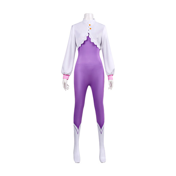Re0 Season 4 Emilia Costume Zentai With Cloak Halloween Women Girls Dress Up