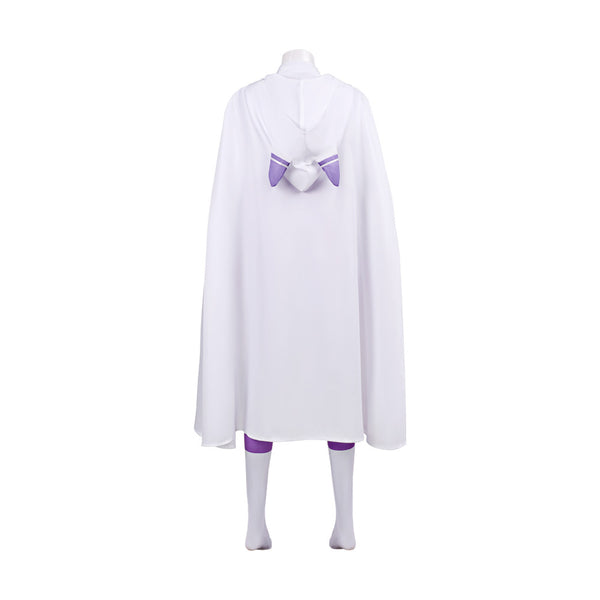 Re0 Season 4 Emilia Costume Zentai With Cloak Halloween Women Girls Dress Up