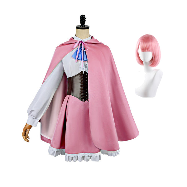 Re0 Season 4 Rem Ram Costume Dress With Cloak Halloween Cosplay Outfit