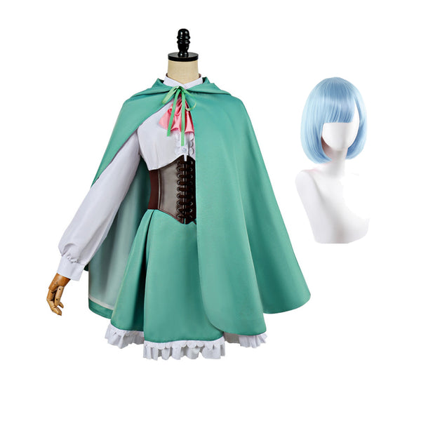 Re0 Season 4 Rem Ram Costume Dress With Cloak Halloween Cosplay Outfit