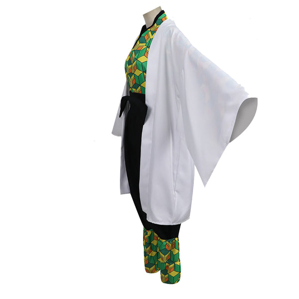 Sabito Cosplay Costume Kimono With Wigs and Mask Halloween Cosplay Outfit For Kids and Adults