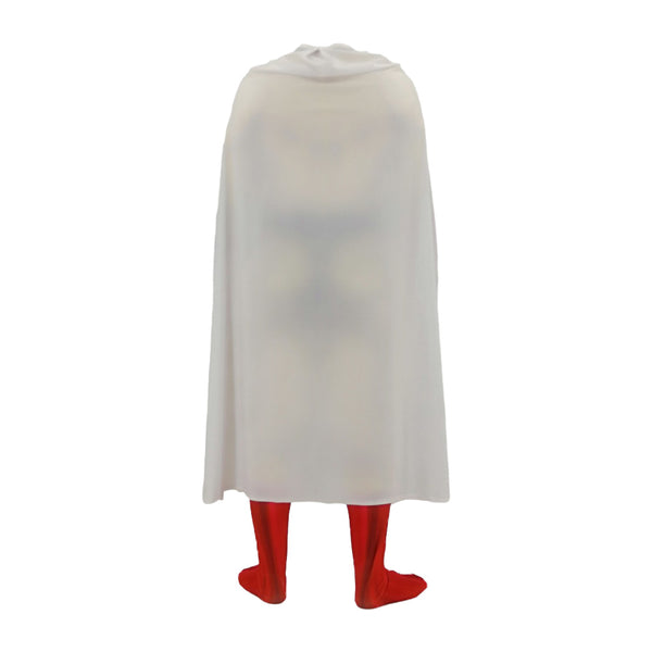 Saitama Zentai Costume+Cloak For Kids and Adults Halloween Saitama Cosplay Jumpsuit