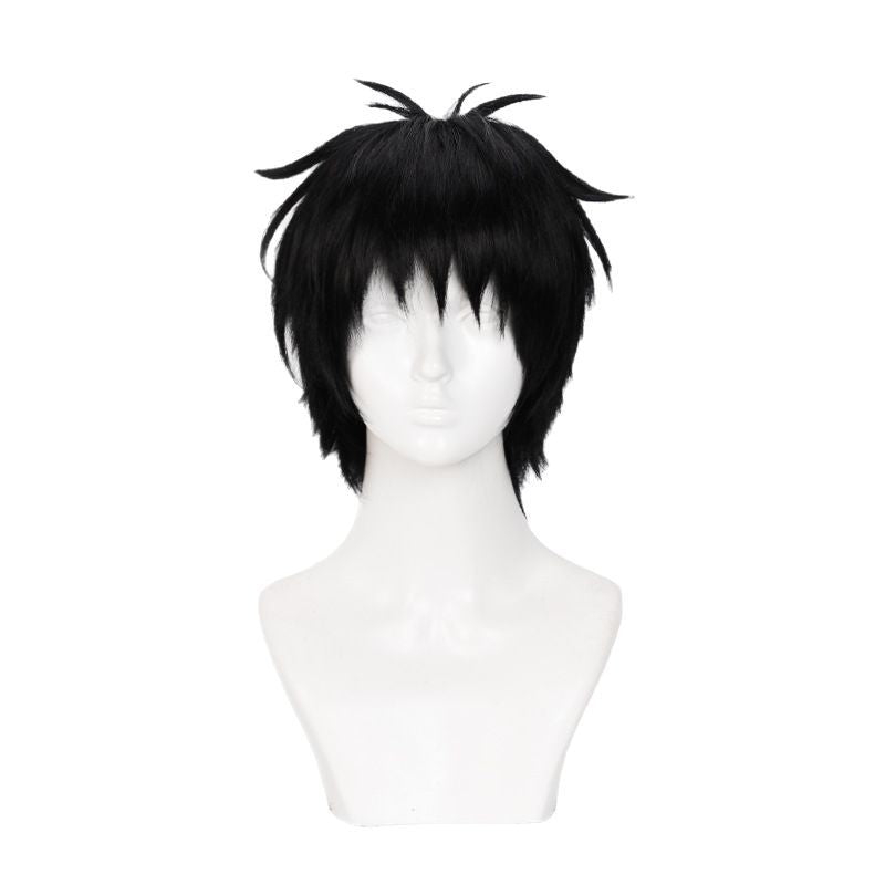 Shinra Kusakabe Cosplay Wigs Black Short Wigs