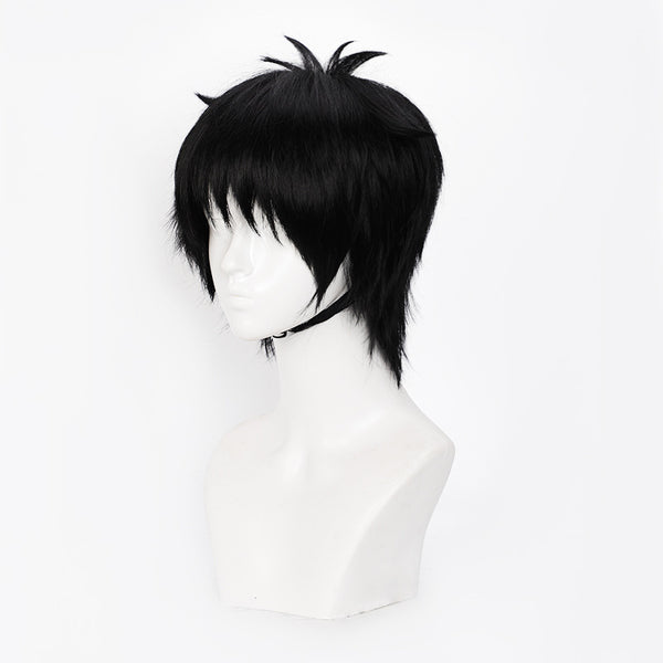 Shinra Kusakabe Cosplay Wigs Black Short Wigs
