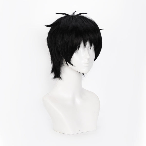 Shinra Kusakabe Cosplay Wigs Black Short Wigs