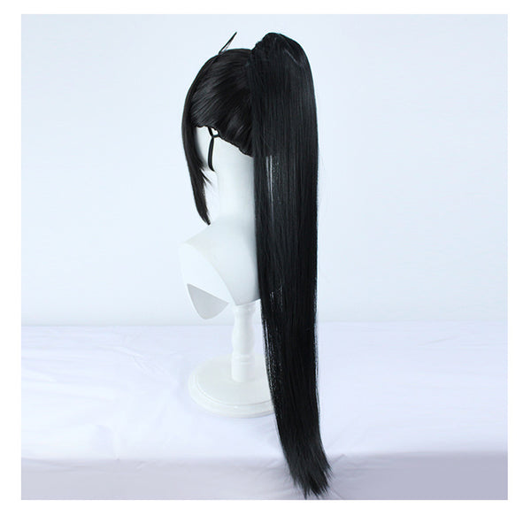 Suzume Iwado Suzume Cosplay Wigs Black Ponytail Wigs