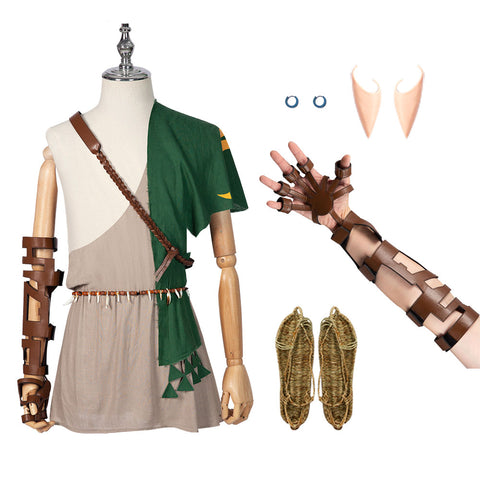 Halloween Costume Link Costume Full Set With Shoes Halloween Cosplay Outfit
