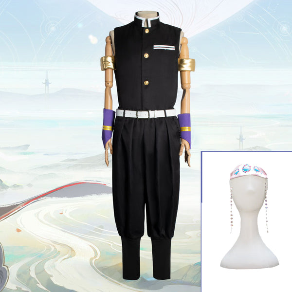 Tengen Uzui Costume Suit Halloween Men Teens Boys Cosplay Outfit