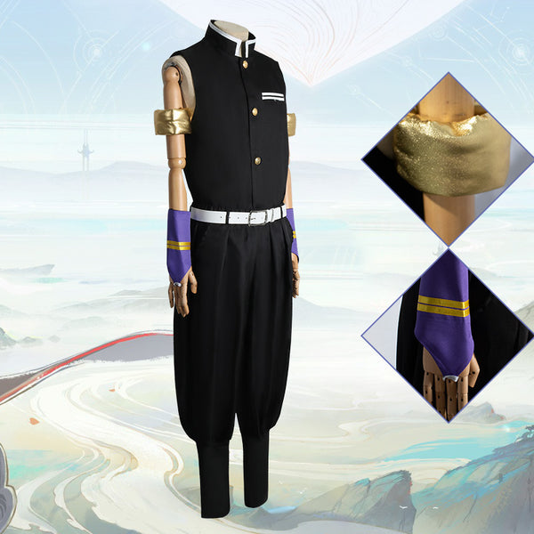Tengen Uzui Costume Suit Halloween Men Teens Boys Cosplay Outfit