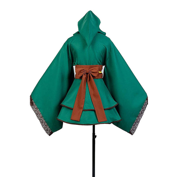 Female Version Link Costume Dress Hooded Dress Halloween Carnival Outfit