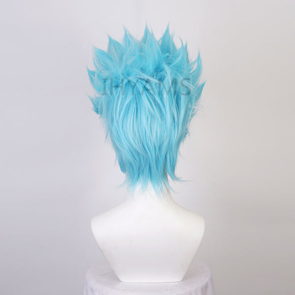 The Seven Deadly Sins Fox's Sin of Greed Ban Cosplay Wigs Sky Blue Short Wigs Accessories