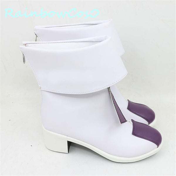 The Seven Deadly Sins: Imperial Wrath of The Gods Elizabeth Liones Cosplay Boots White PU Leather Boots