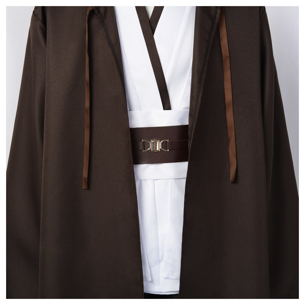 Tunic Costume Men's Tunic Hooded Robe Full Set Warrior Obi Won Halloween Costume For Men