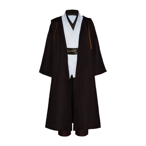 Tunic Costume Men's Tunic Hooded Robe Full Set Warrior Obi Won Halloween Costume For Men