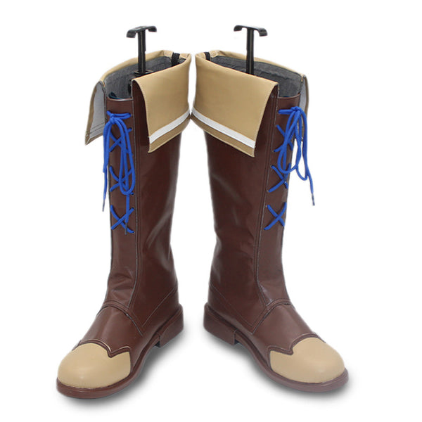Umamusume: Pretty Derby Matikanetannhauser Cosplay Shoes Brown PU Boots Costume Accessories