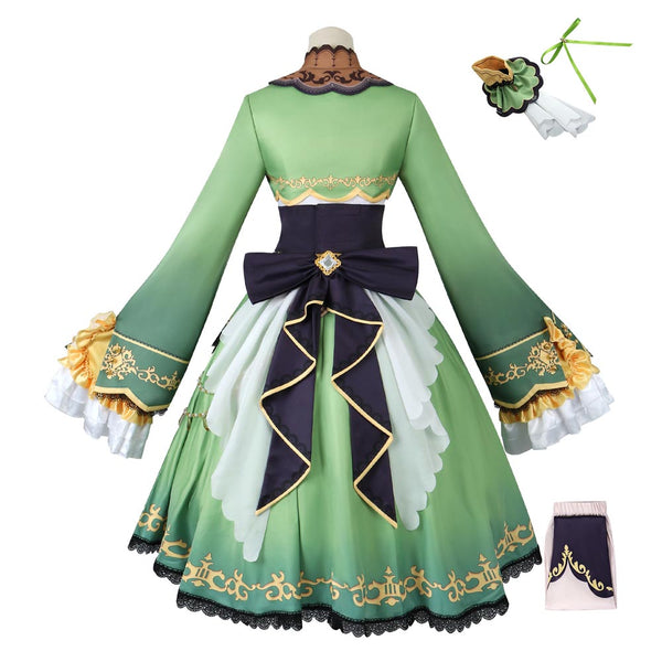 Umamusume: Pretty Derby Satono Diamond Race Costume Green Dress Halloween Women Girls Cosplay