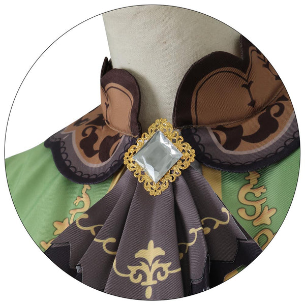 Umamusume: Pretty Derby Satono Diamond Race Costume Green Dress Halloween Women Girls Cosplay
