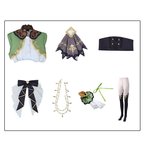 Umamusume: Pretty Derby Satono Diamond Race Costume Green Dress Halloween Women Girls Cosplay