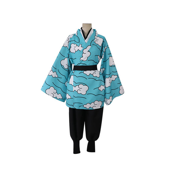 Urokodaki Sakonji Cosplay Costume Kimono With Wigs and Mask Halloween Costume Outfit For Men Women Kids