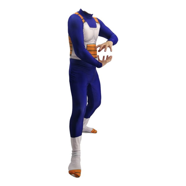 Vegeta IV Zentai Costume Halloween Cosplay Outfit Jumpsuit