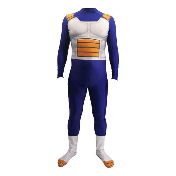 Vegeta IV Zentai Costume Halloween Cosplay Outfit Jumpsuit