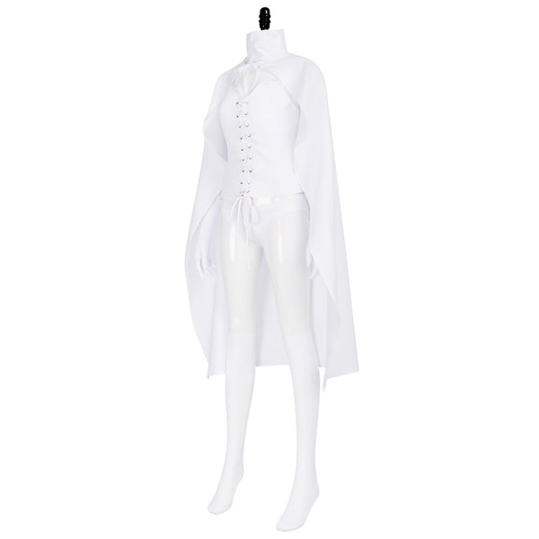 White Hero Queen Costume With Cape Women's Sexy Diamond Queen Costume for Emma Cosplay Halloween Party Outfit