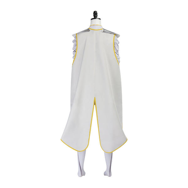 White Zentai With Purple Cloak Women Halloween Hero Warrior Costume Jumpsuit
