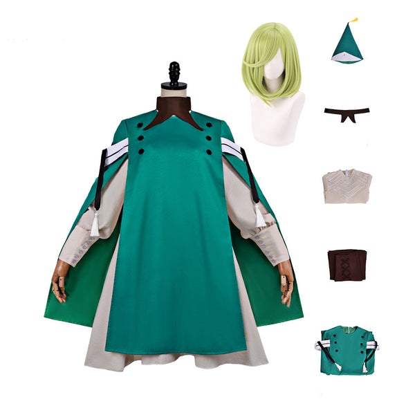 Witch Coco Costume Dress Robe Green Anime Witch Costume Uniform Halloween Women Girls Cosplay Outfit