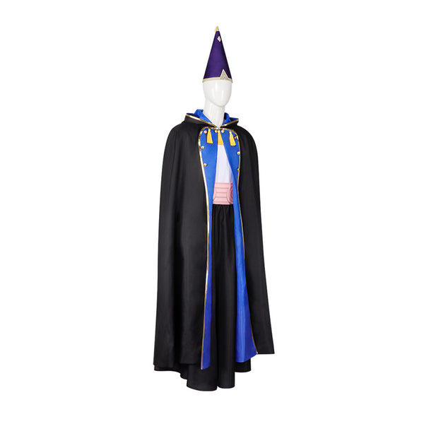 Witch Olruggio Costume With Hat and Cloak Halloween Anime Cosplay Outfit
