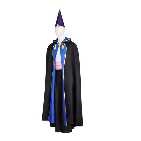 Witch Olruggio Costume With Hat and Cloak Halloween Anime Cosplay Outfit