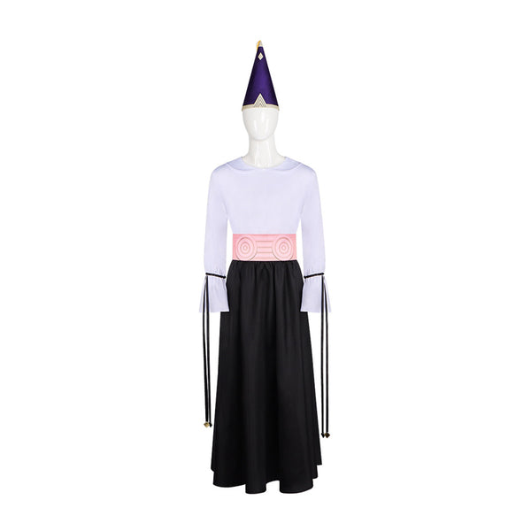 Witch Olruggio Costume With Hat and Cloak Halloween Anime Cosplay Outfit
