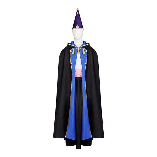Witch Olruggio Costume With Hat and Cloak Halloween Anime Cosplay Outfit