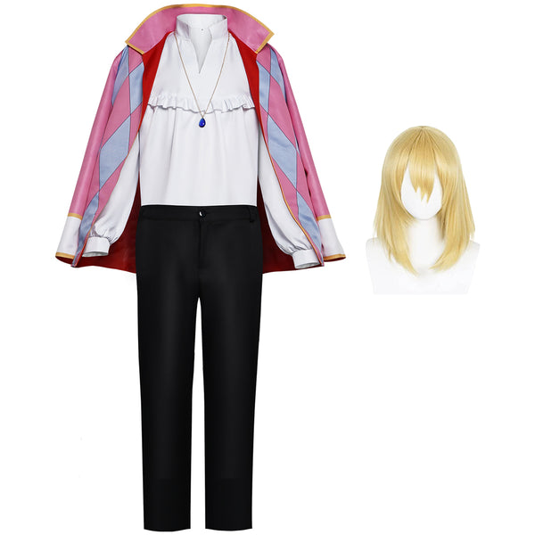 Wizard Howl Jenkins Pendragon Costume Outfit Halloween Cosplay