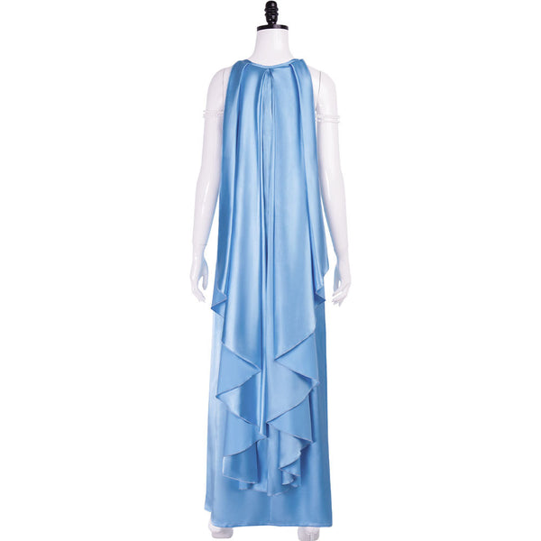 Women Costume Queen Princess Dress Amidala Cosplay Blue Nightgown Outfits Adult Halloween Costume