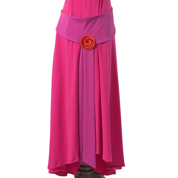 Women Girls Princess Dress Halloween Meg Costume Pink Dress Outfit