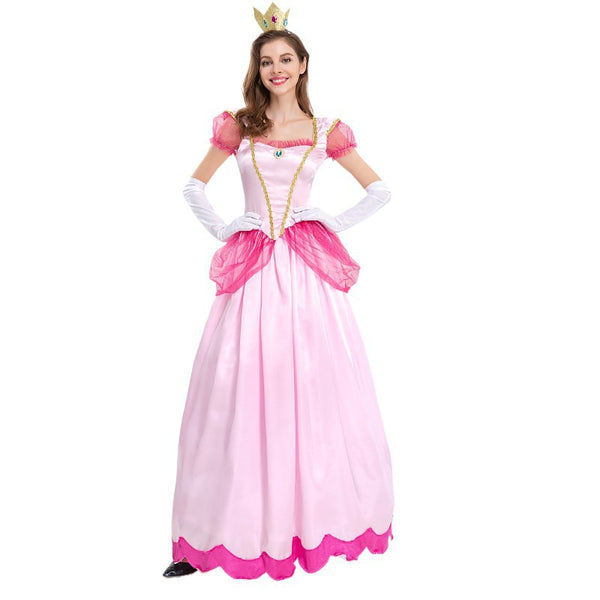 Women Halloween Pink Process Costume Halloween Party Dress Up Outfit