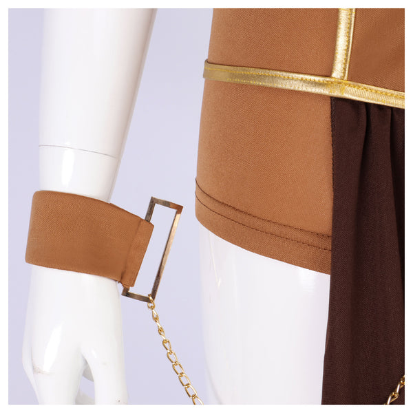 Women Princess Slave Outfit Bikini Carnival Cosplay Costume Leia Halloween Costumes Dress Slave Bra Skirt Set