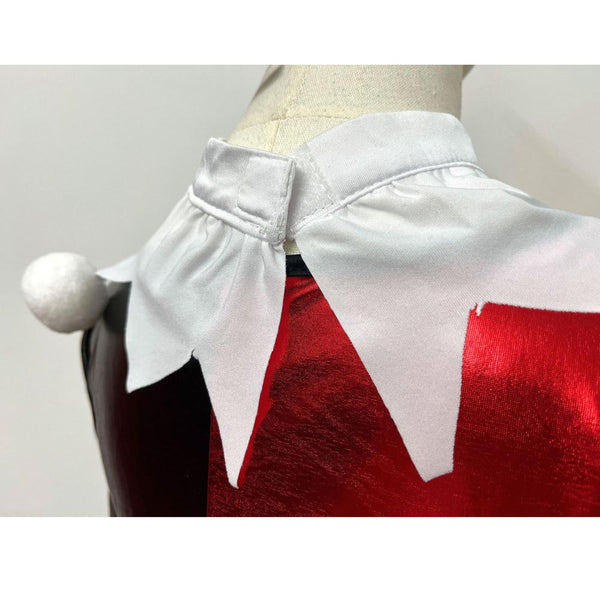 Women Sexy Clown Costume Crop Top and Shorts Set Halloween Party Suit