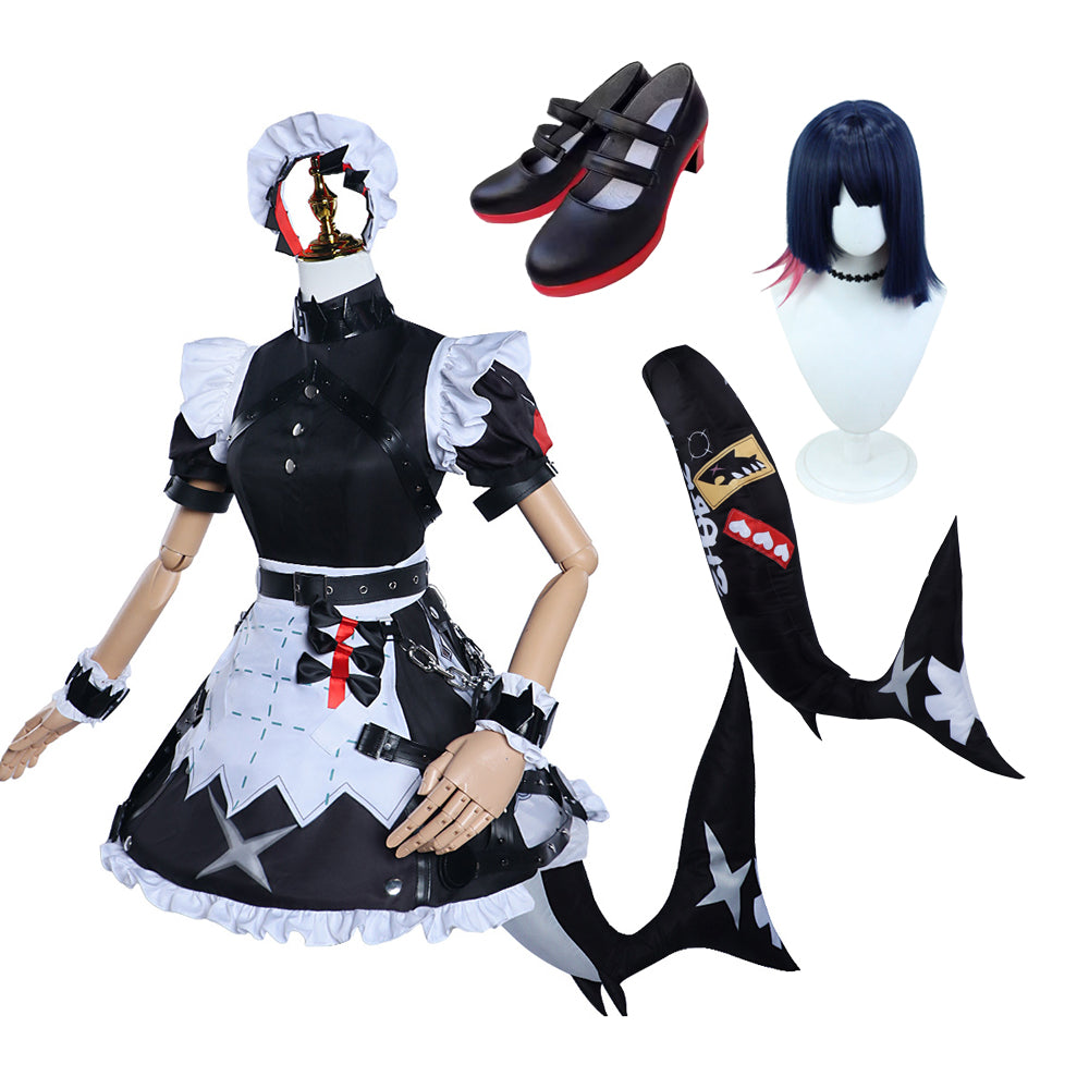 Zenless Zone Zero Ellen Joe Costume+Wigs+Tails+Shoes Whole Set Hallowe ...