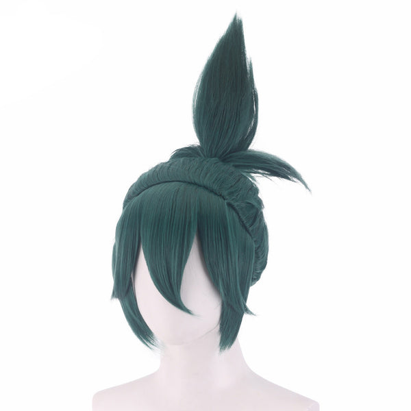 OW Kiriko Kamori Cosplay Wigs Green Wigs